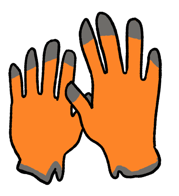Gloves, a type of Personal Protective Equipment.