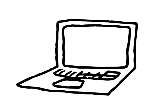 A laptop, or personal computer.