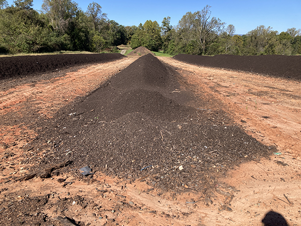 Commercial Compost Operation Windrow