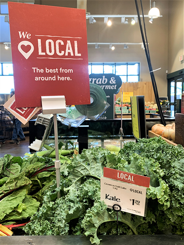 Kale with price sign